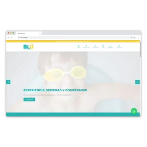 Blu Piscinas Screenshot web