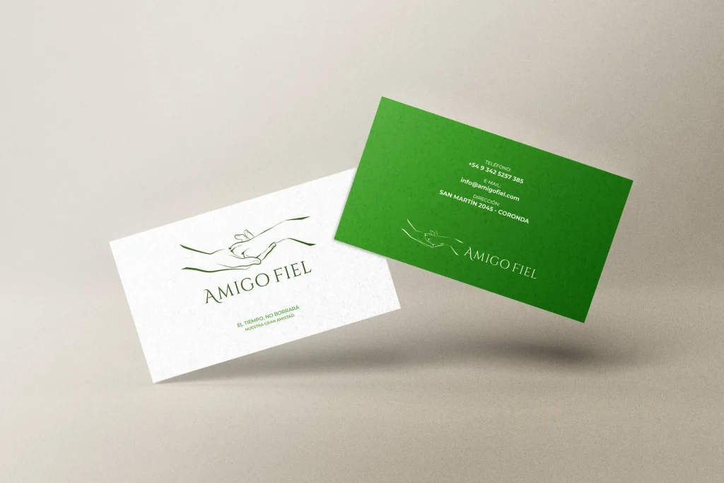 Mock Up tarjeta personal