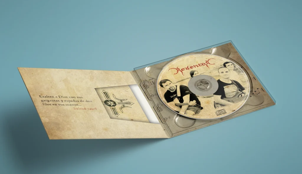 Mock up – Redentor – Disco de Rock
