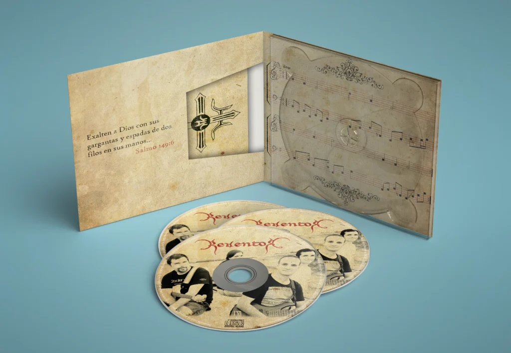 Mock up – Redentor – Disco de Rock digipack 2