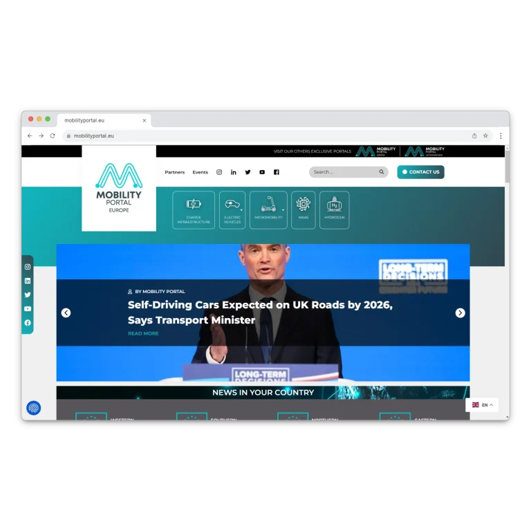 Mobility Portal Screenshot web