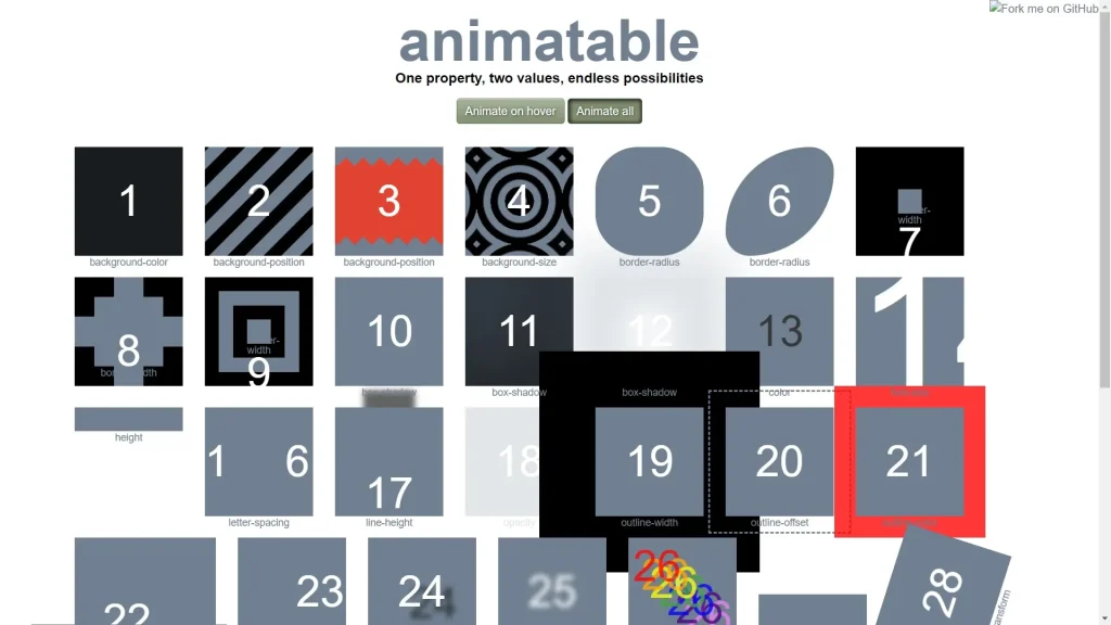 Animatable Screenshot web