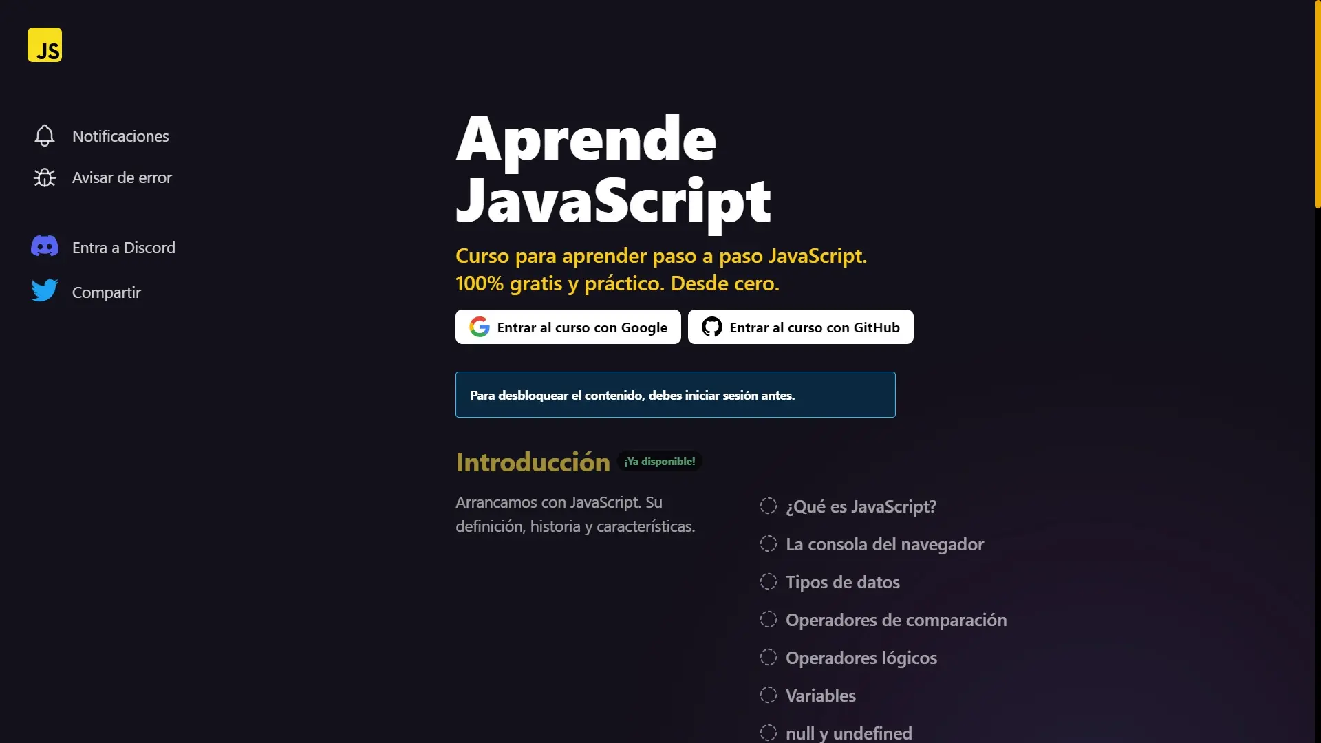 Aprende JavaScript