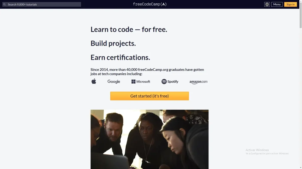 FreeCodeCamp screenshot