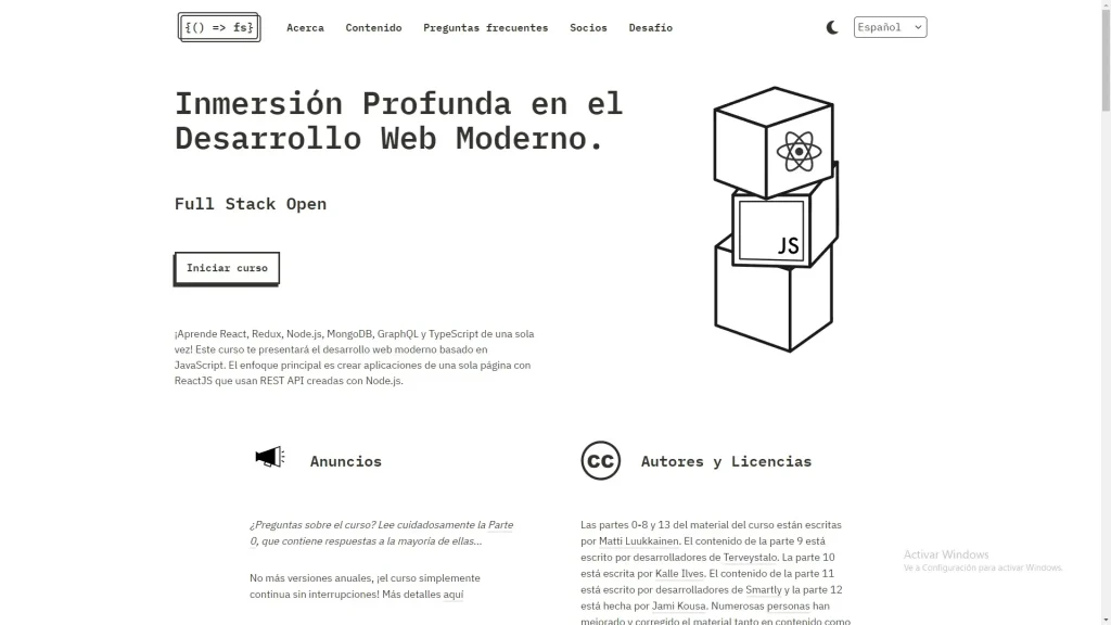 Fullstack open screenshot
