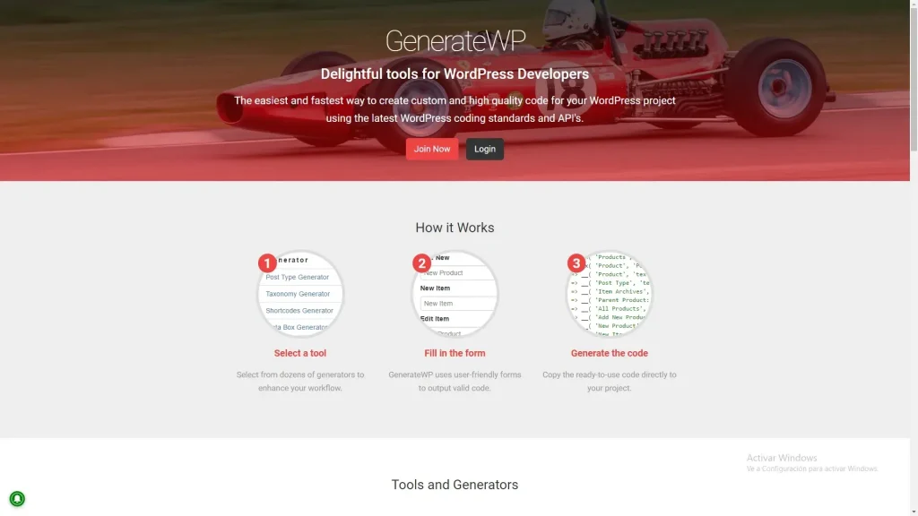 GenerateWP screenshot