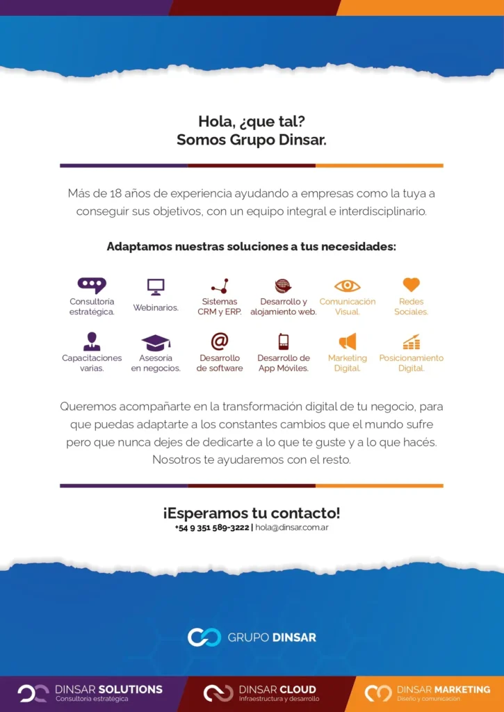 Flyer - Grupo Dinsar