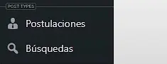 Post Types de postulaciones