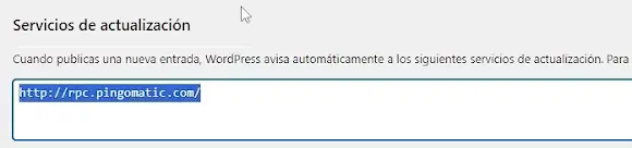 Servicios de actualización - WordPress
