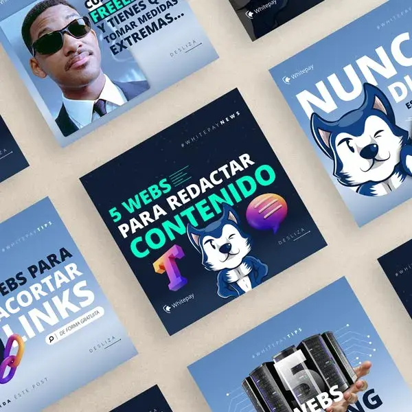 Mock up de contenidos para WhitePay